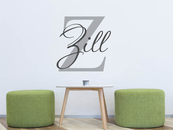 Wandtattoo Zill Nachname