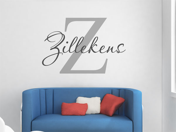Wandtattoo Zillekens Nachname