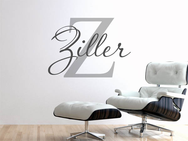 Wandtattoo Ziller Nachname