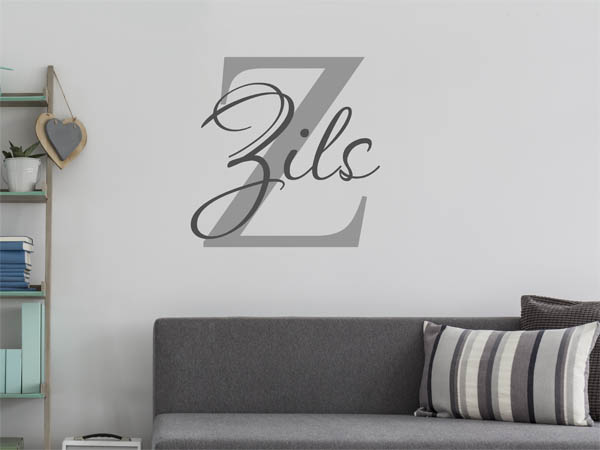 Wandtattoo Zils Nachname