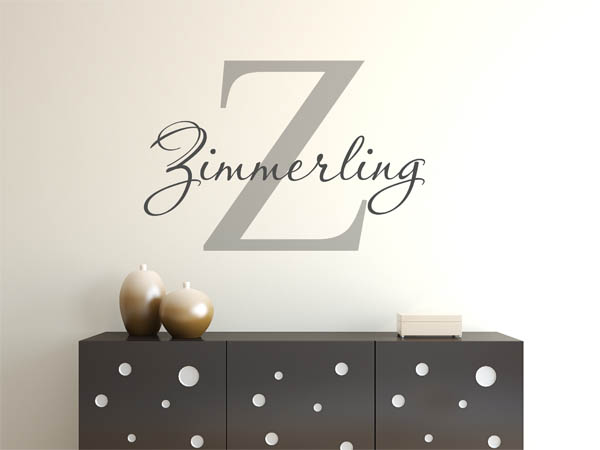 Wandtattoo Zimmerling Nachname