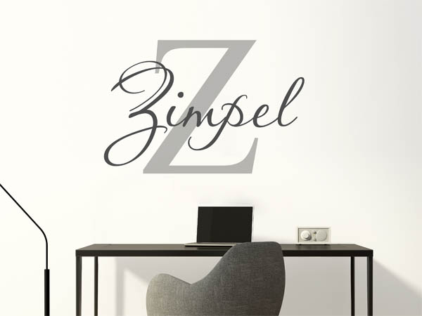 Wandtattoo Zimpel Nachname
