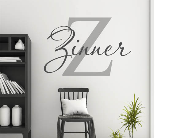 Wandtattoo Zinner Nachname