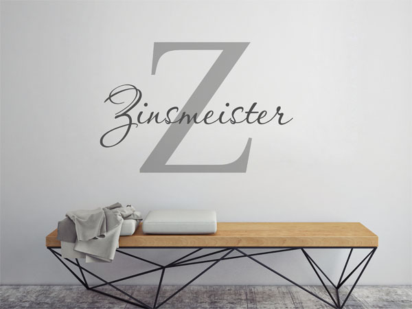 Wandtattoo Zinsmeister Nachname