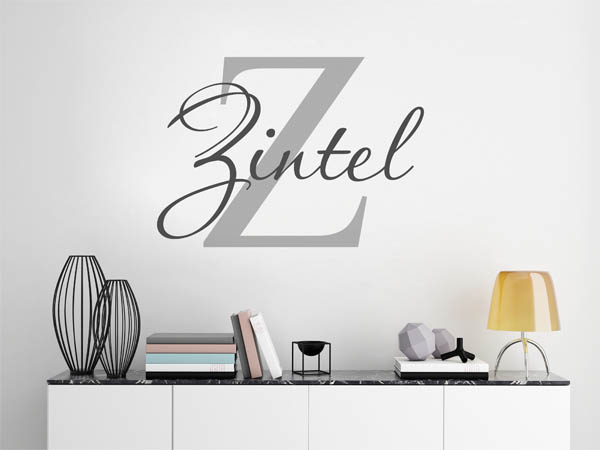 Wandtattoo Zintel Nachname
