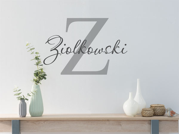Wandtattoo Ziolkowski Nachname
