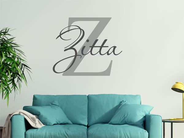 Wandtattoo Zitta Nachname