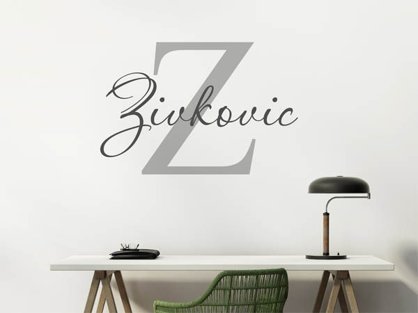 Wandtattoo Zivkovic Nachname