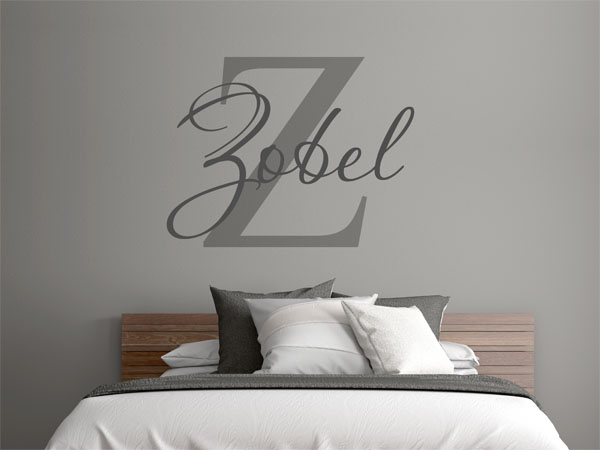 Wandtattoo Zobel Nachname