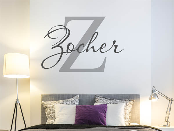 Wandtattoo Zocher Nachname