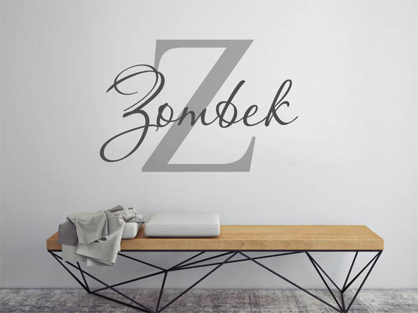 Wandtattoo Zombek Nachname