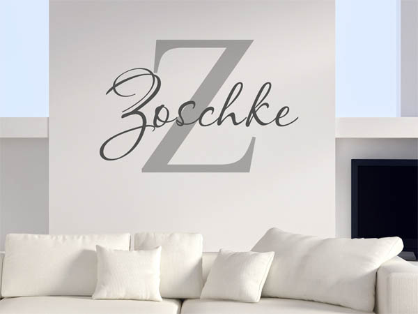 Wandtattoo Zoschke Nachname