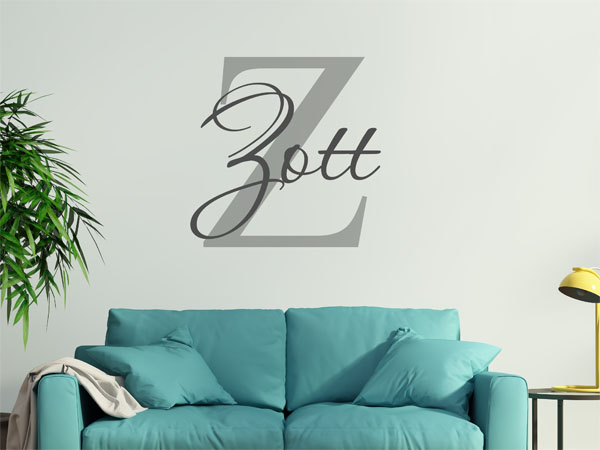 Wandtattoo Zott Nachname