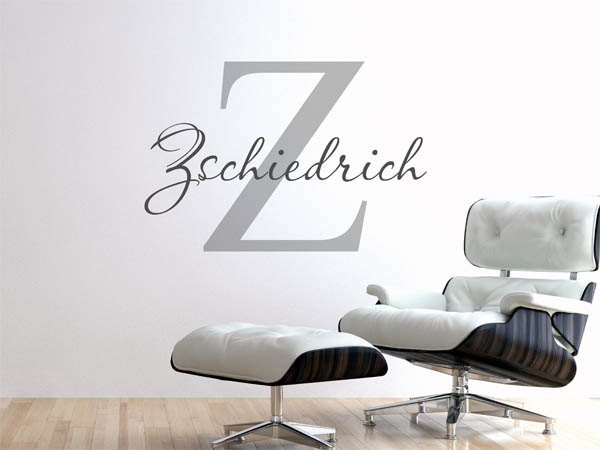 Wandtattoo Zschiedrich Nachname
