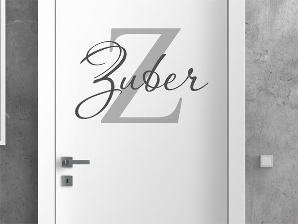 Wandtattoo Zuber Nachname