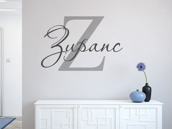 Wandtattoo Zupanc Nachname