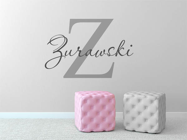 Wandtattoo Zurawski Nachname