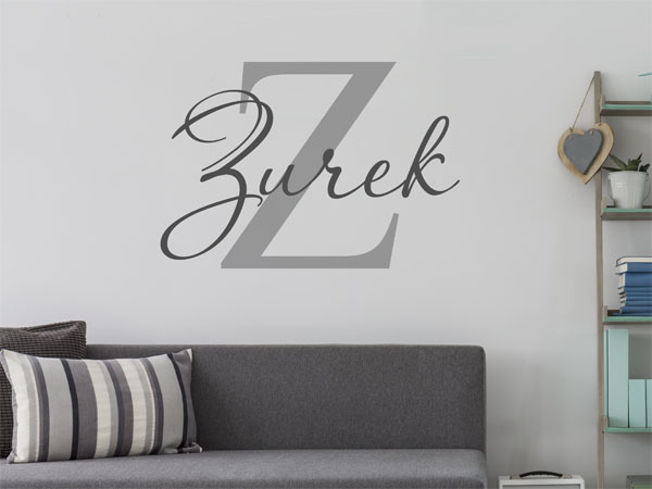 Wandtattoo Zurek Nachname