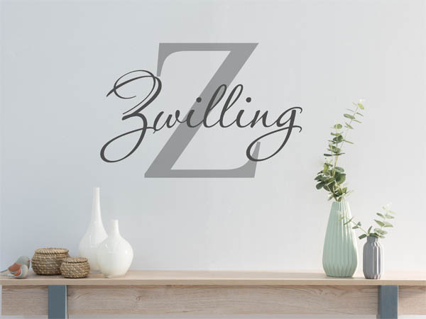 Wandtattoo Zwilling Nachname