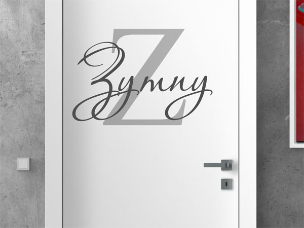 Wandtattoo Zymny Nachname