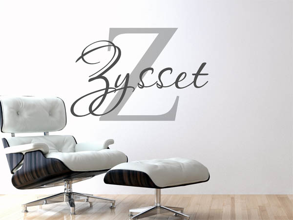 Wandtattoo Zysset Nachname