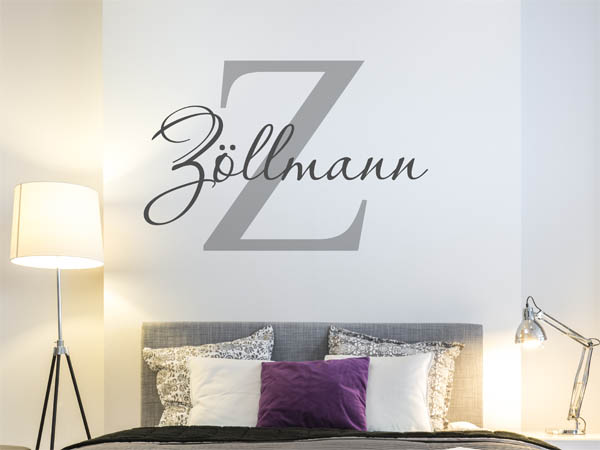 Wandtattoo Zöllmann Nachname