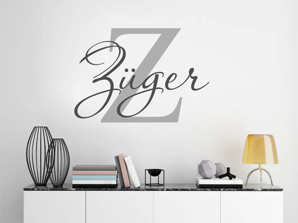 Wandtattoo Züger Nachname