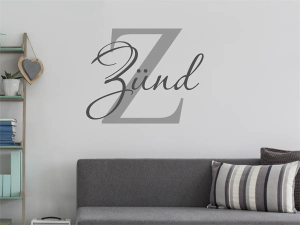 Wandtattoo Zünd Nachname