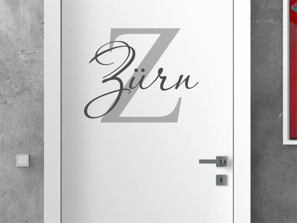 Wandtattoo Zürn Nachname