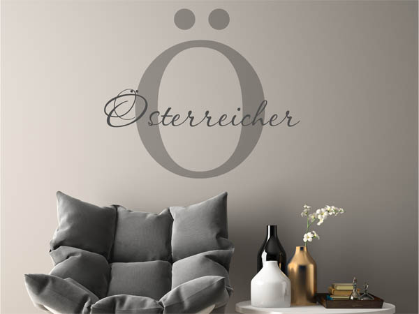 Wandtattoo Österreicher Nachname