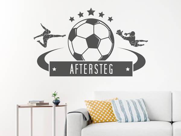 Wandtattoo Aftersteg Fußball