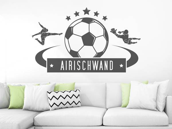 Wandtattoo Airischwand Fußball