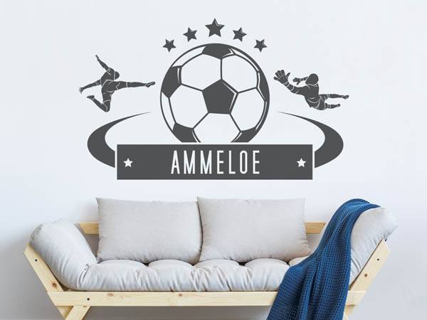 Wandtattoo Ammeloe Fußball