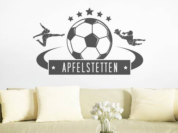 Wandtattoo Apfelstetten Fußball