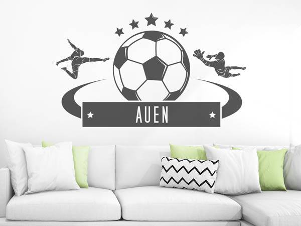Wandtattoo Auen Fußball