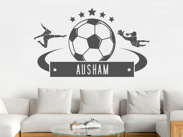 Wandtattoo Ausham Fußball