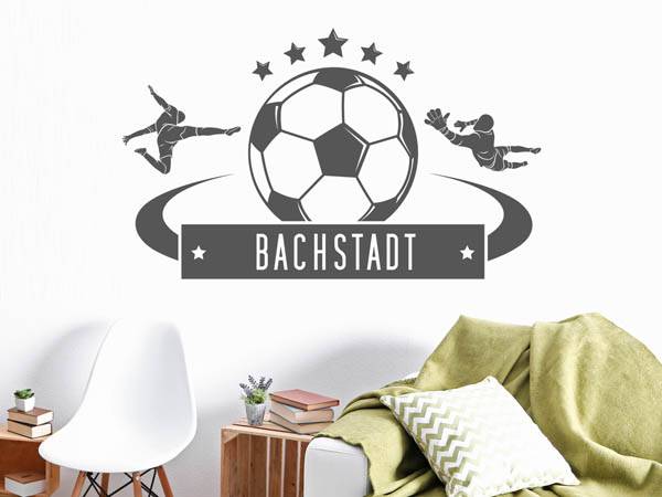 Wandtattoo Bachstadt Fußball
