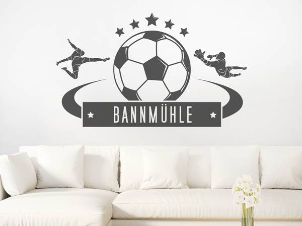 Wandtattoo Bannmühle Fußball