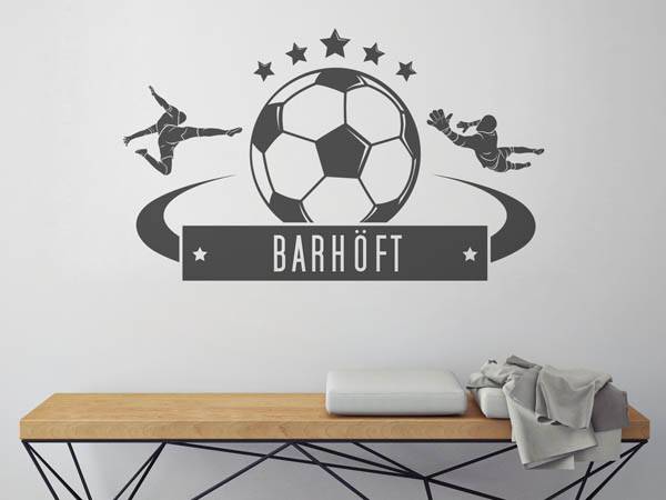 Wandtattoo Barhöft Fußball