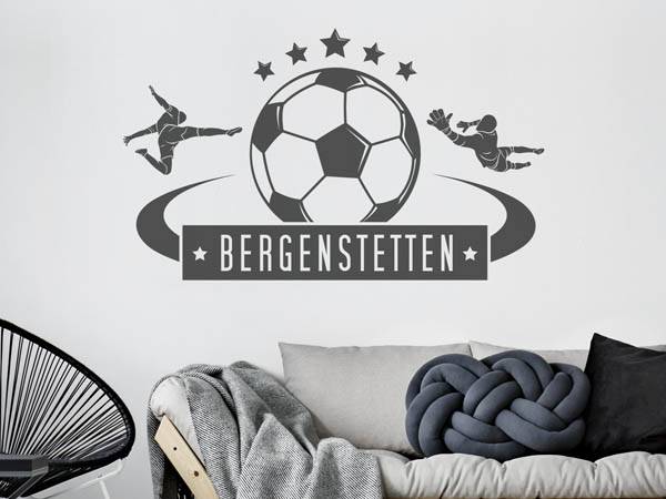 Wandtattoo Bergenstetten Fußball