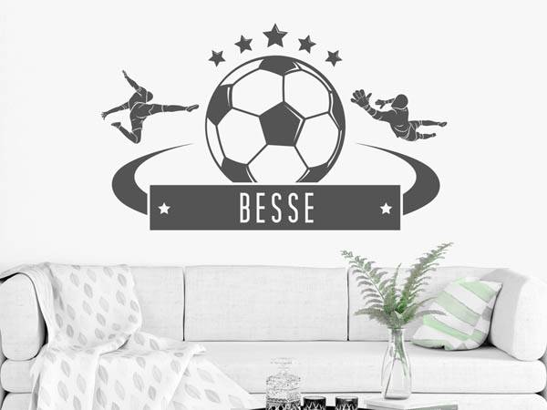Wandtattoo Besse Fußball