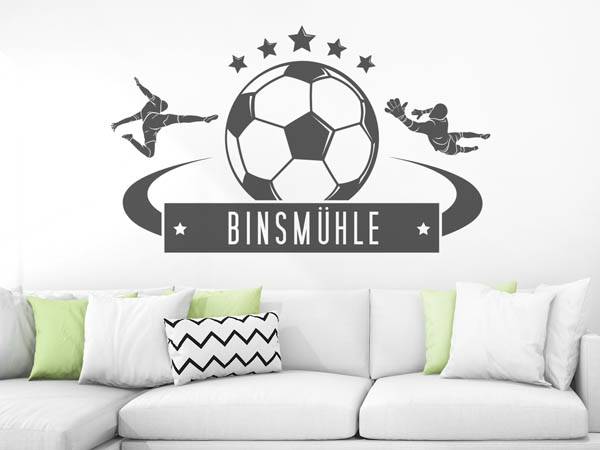 Wandtattoo Binsmühle Fußball