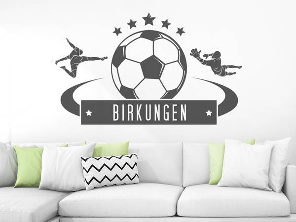Wandtattoo Birkungen Fußball