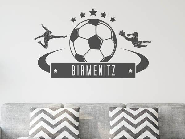 Wandtattoo Birmenitz Fußball