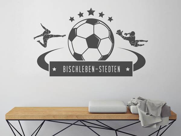Wandtattoo Bischleben-Stedten Fußball