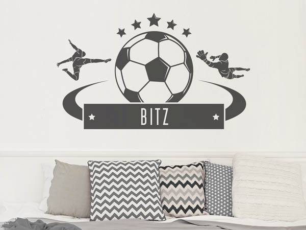 Wandtattoo Bitz Fußball