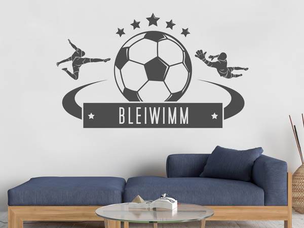 Wandtattoo Bleiwimm Fußball
