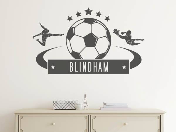 Wandtattoo Blindham Fußball