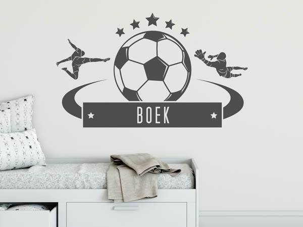 Wandtattoo Boek Fußball