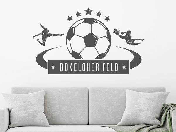 Wandtattoo Bokeloher Feld Fußball
